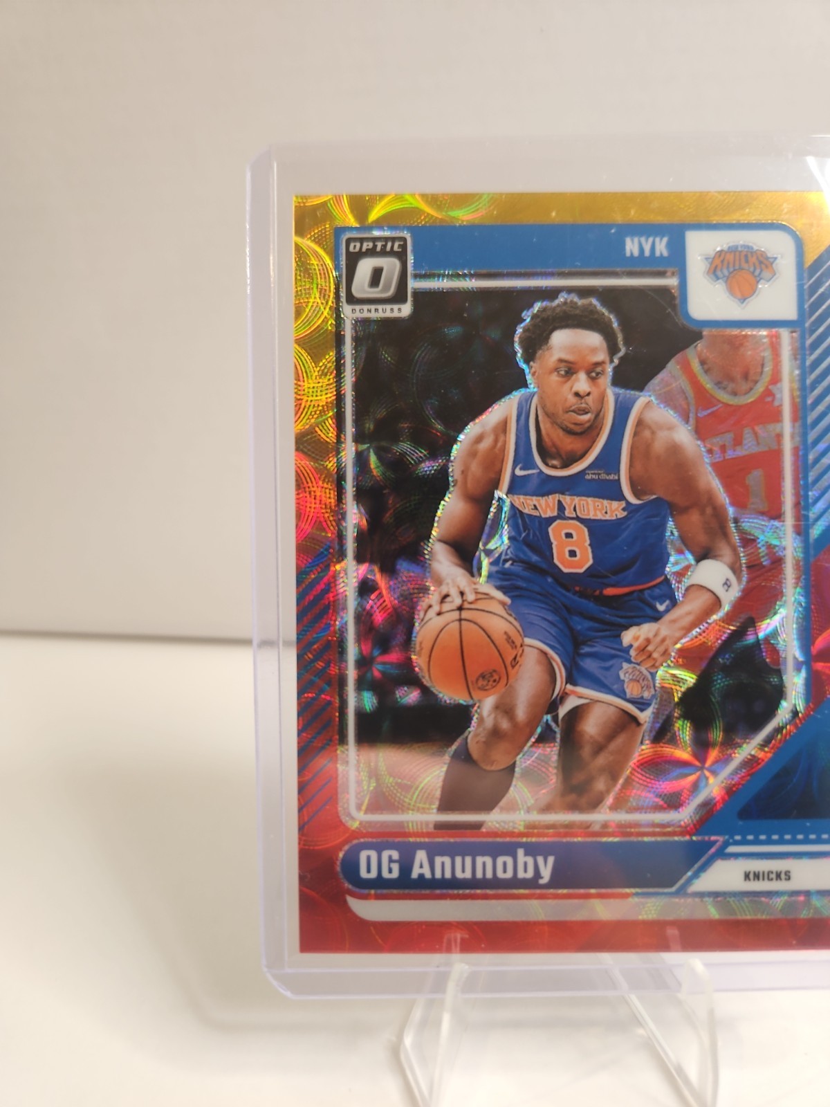 2024-25 Panini Donruss Optic – OG Anunoby #51 International Red & Gold 30/99
