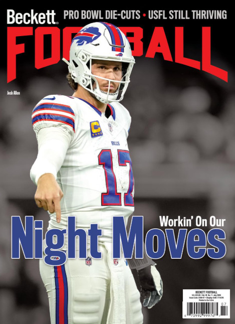 New July 2026 Beckett Football Card Price Guide Magazine With Josh Allen