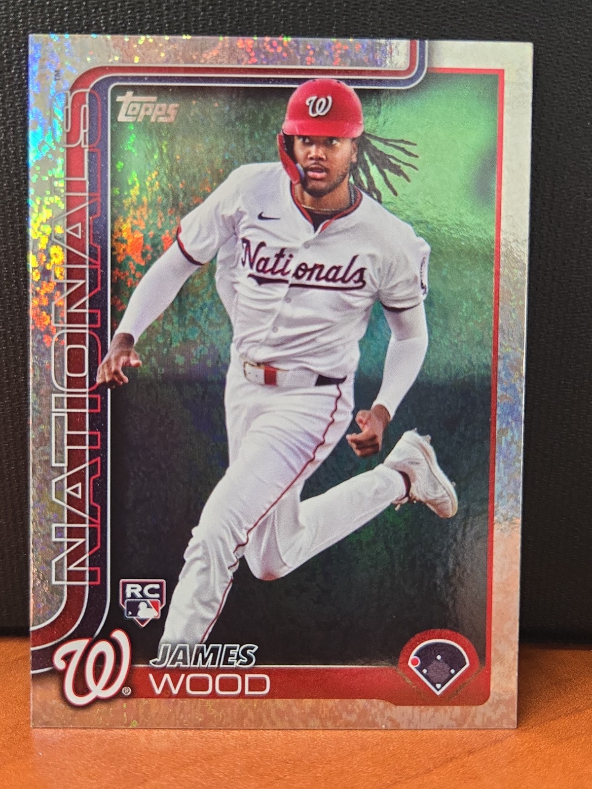 2025 Topps James Wood RC Holo Foil Rookie #181 Nationals