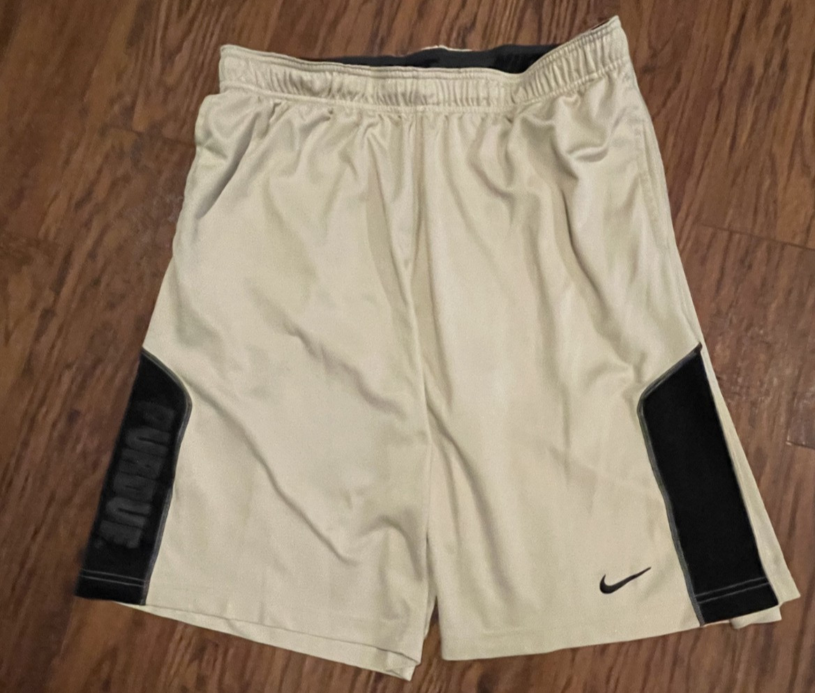 Purdue Boilermakers Nike Dri-Fit Team Practice Shorts Men’s Black Gold Size XL