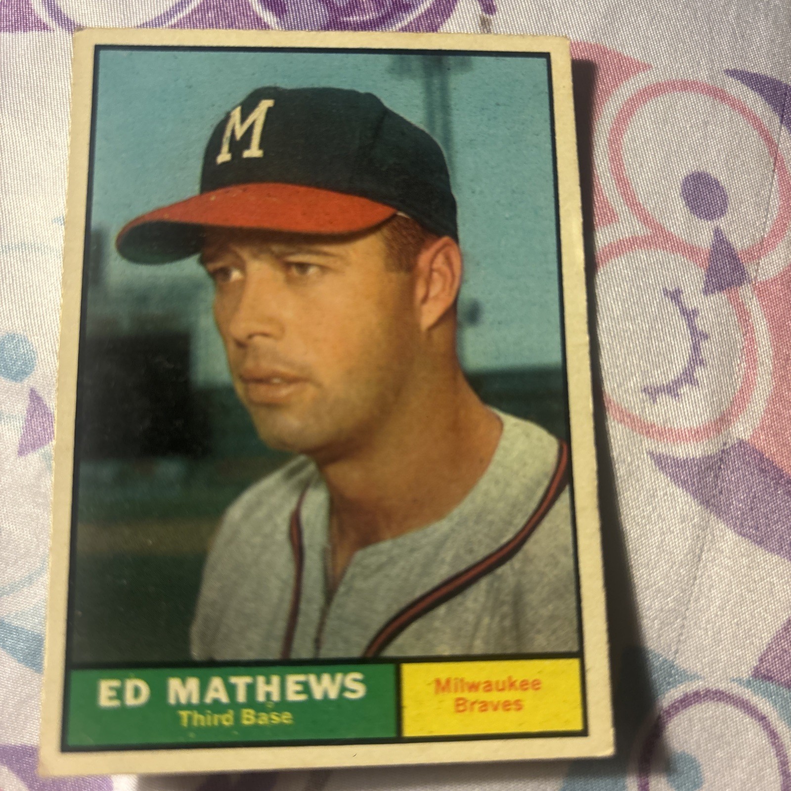 1961 Topps – #120 Eddie Mathews