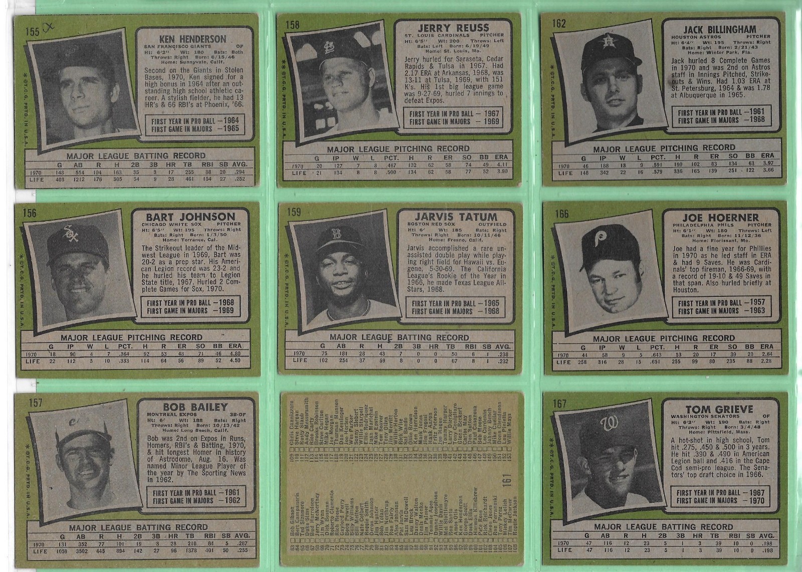 1971 Topps Baseball – Pick Your Cards & Fill Your Sets – Cards (8-223)