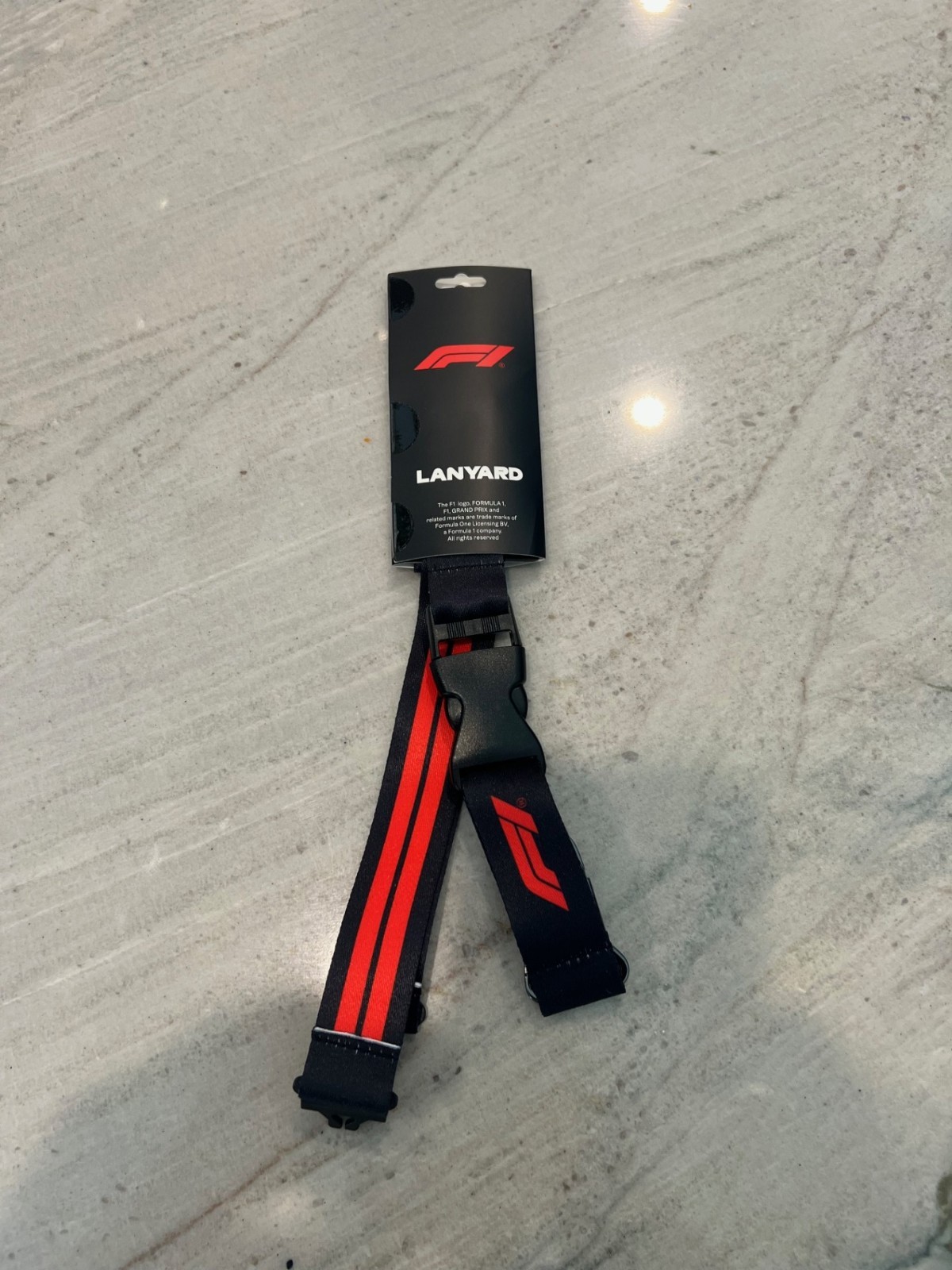 Formula 1 F1 Logo Lanyard – Black/Red