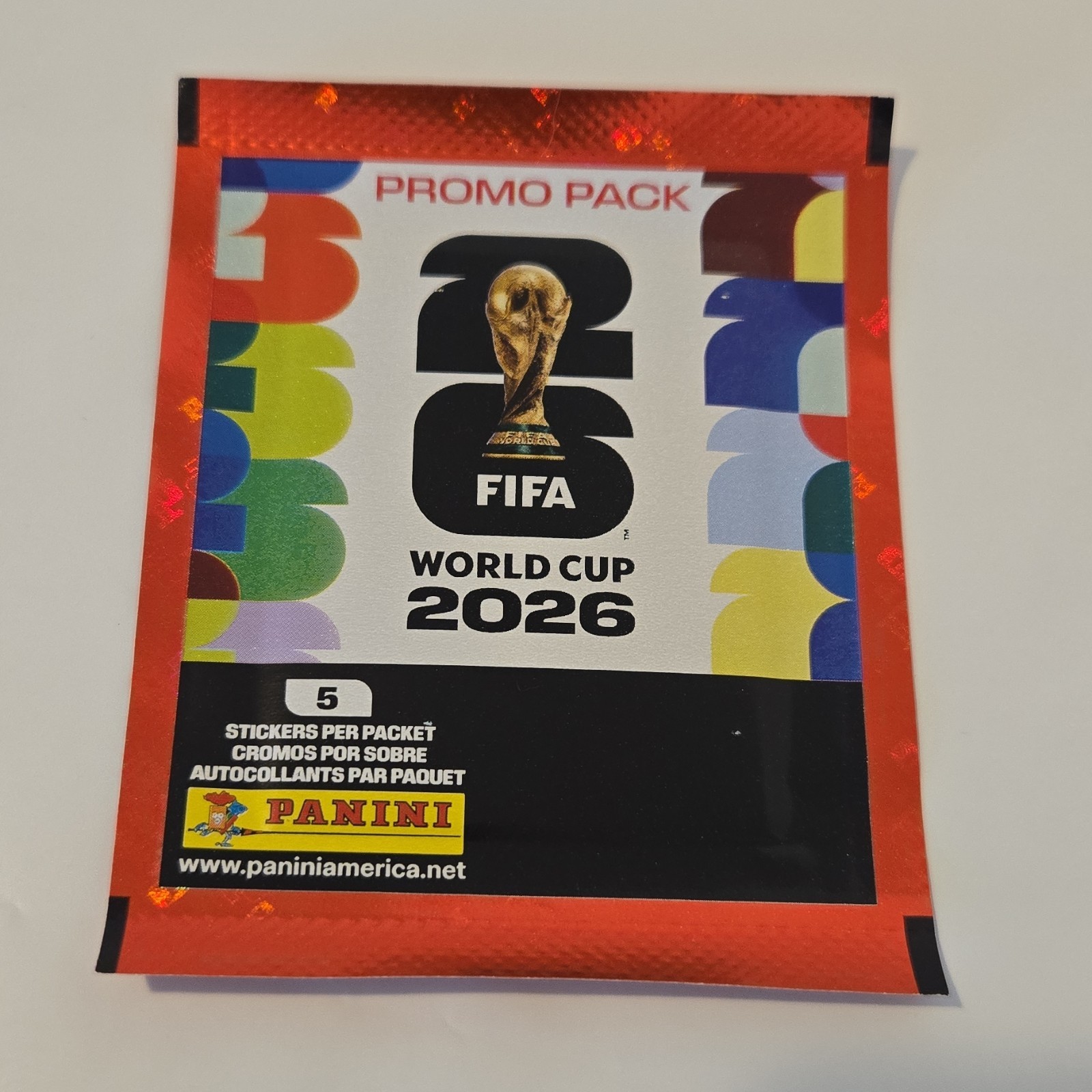 2026 Panini FIFA World Cup Sticker Promo pack Red No barcode