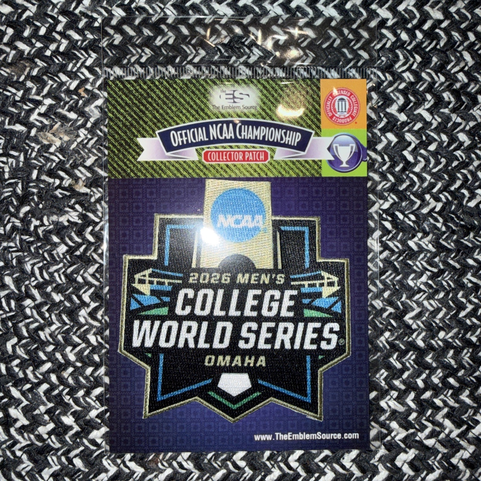 2026 NCAA MEN’S COLLEGE WORLD SERIES OFFICIAL JERSEY PATCH – READY TO SHIP