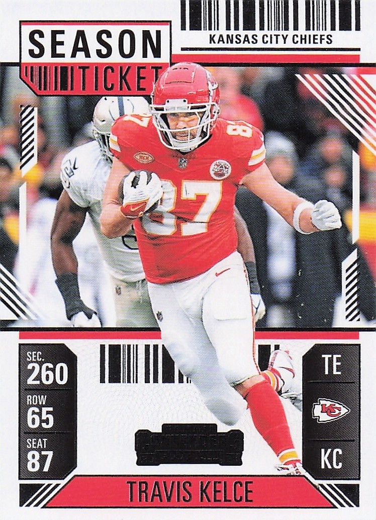 2024 Panini America, Inc. CONTENDERS FOOTBALL TRAVIS KELCE #48 KANSAS CITY