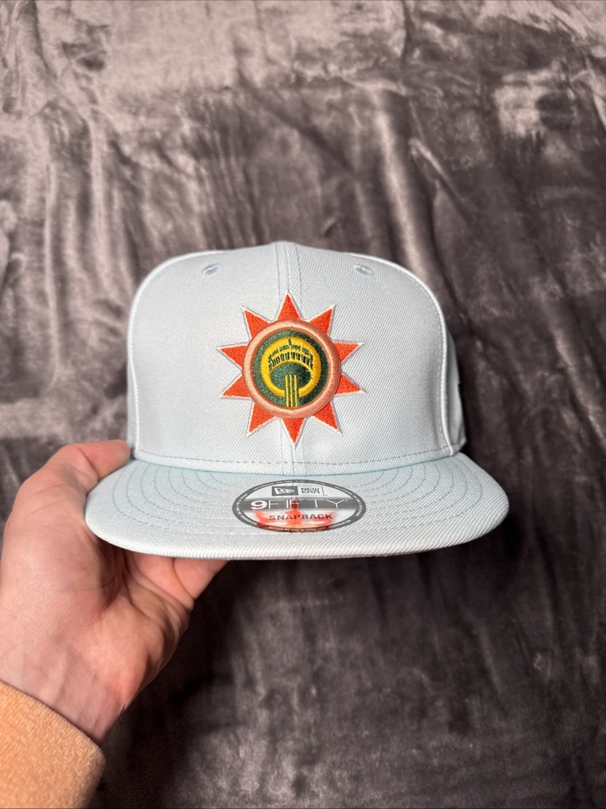 San Antonio Spurs NBA Light Blue New Era 9Fifty City Connect Snapback Hat