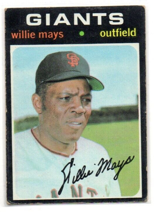 1971 Topps #600 WILLIE MAYS San Francisco Giants HOF VG-VGEX VINTAGE 1960S 351B