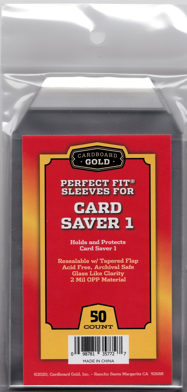 2500 CBG Perfect Snug Fit Sleeves for Card Saver 1 – 50 packs of 50ct – NEW