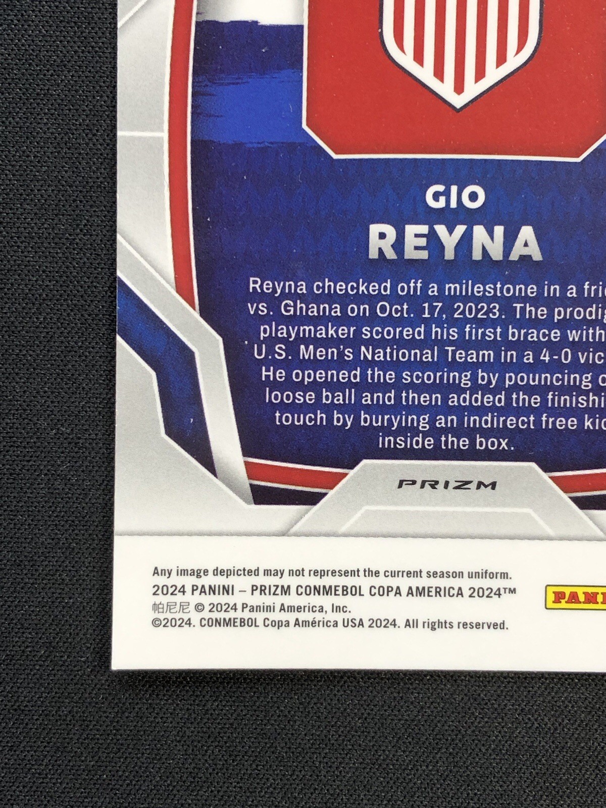 GIO REYNA #156 Pulsar Prizm 🇺🇸 2024 Panini Prizm Copa America UNITED STATES