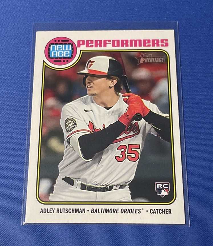 2023 Topps Heritage New Age Performers NA-3 Adley Rutschman RC Baltimore Orioles