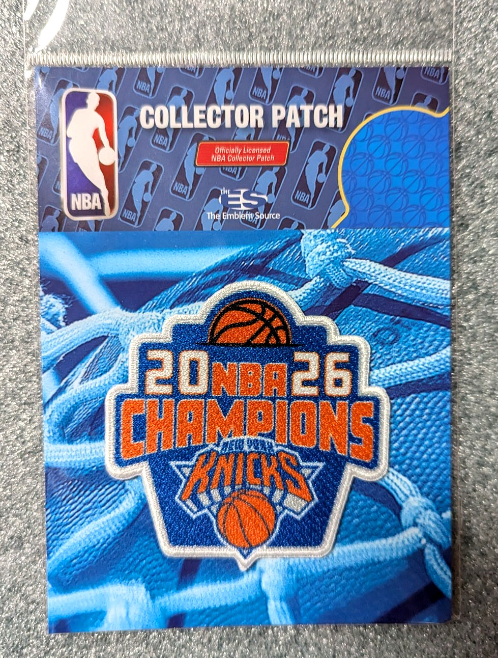 New Era Adult 9Twenty NY Knicks 2026 Champions Hat W/NBA Collector Patch- NEW!!