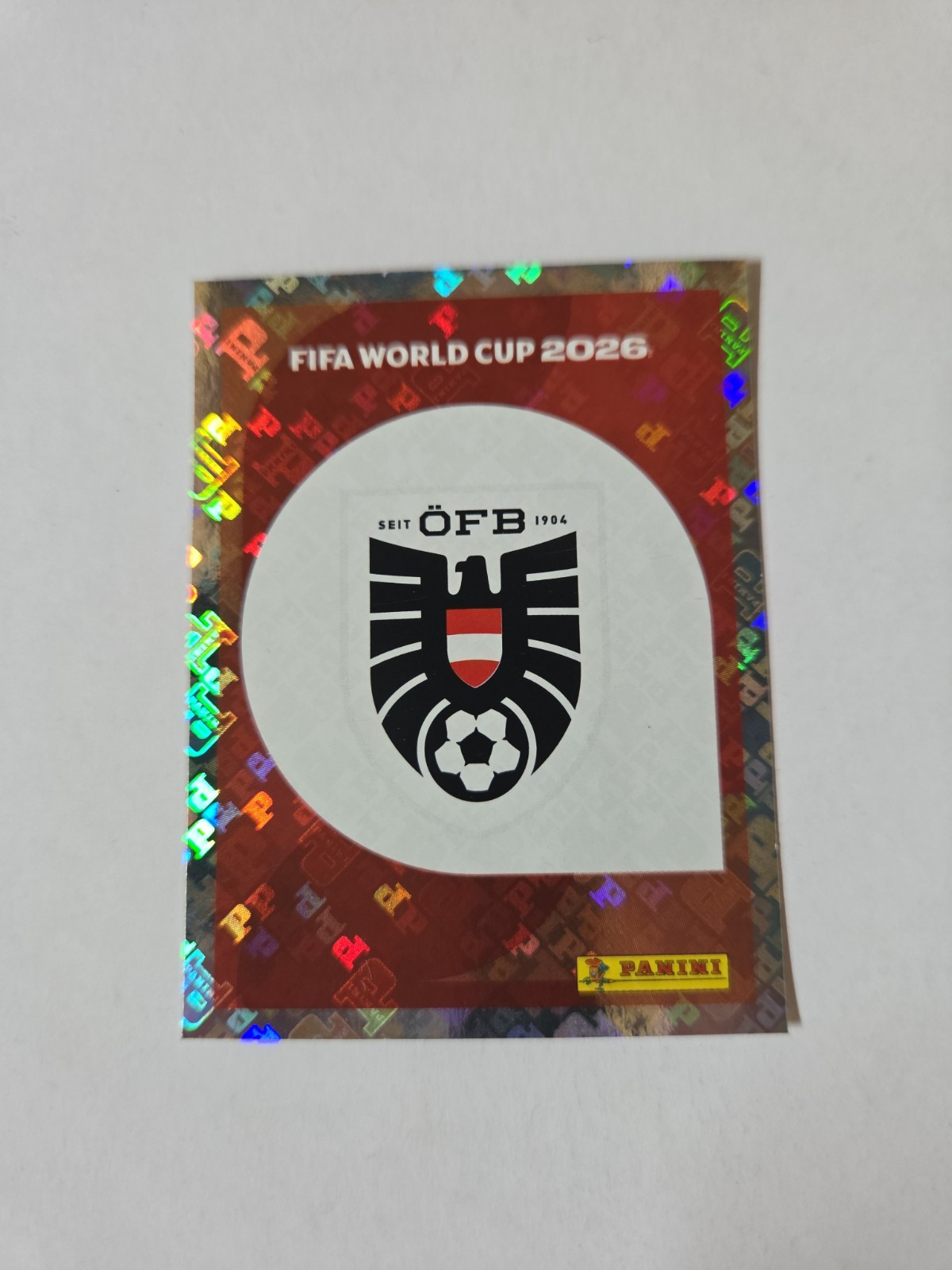 2026 Panini FIFA World Cup Sticker Austria Team Logo #AUT 1 -US Edition
