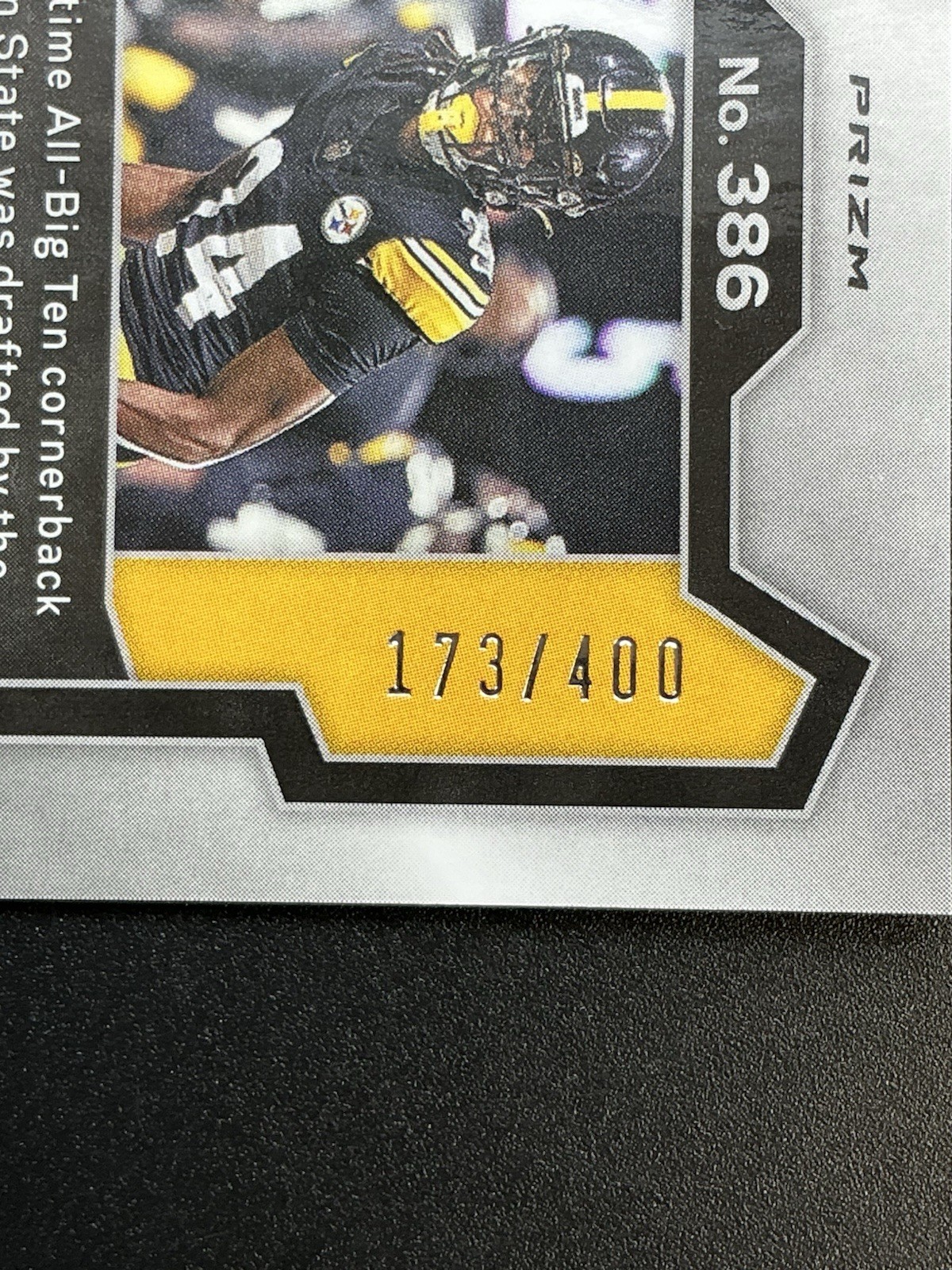 2023 Panini Prizm Joey Porter Jr Pandora Prizm Rookie RC /400 Steelers #386