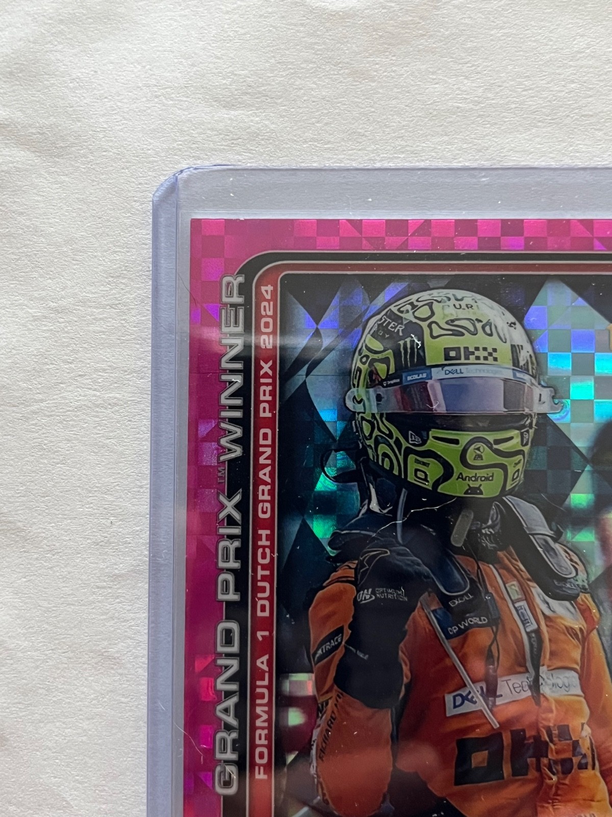 2025 topps chrome f1 #107 lando norris pink checker 192/250