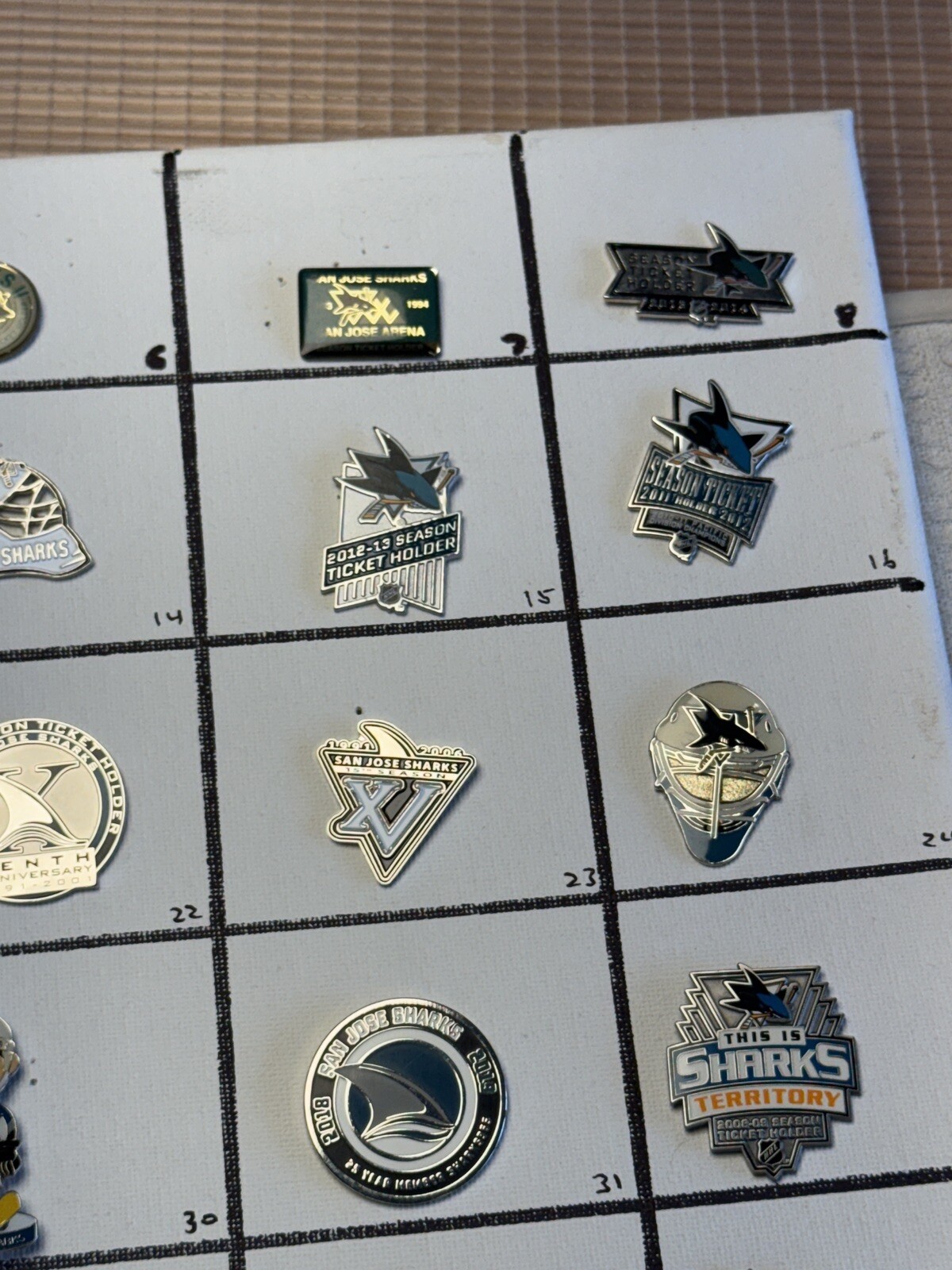 San Jose Sharks NHL Ice Hockey Lapel Pins; You Pick! Volume Discount