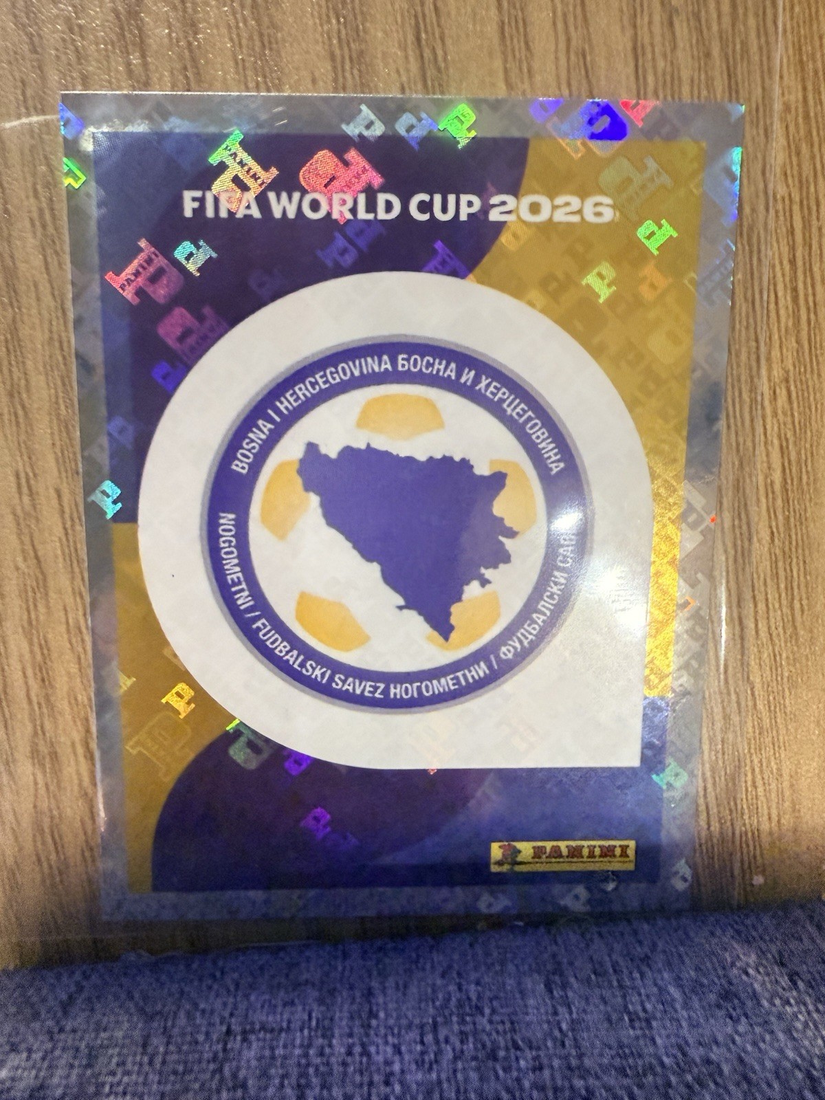 Panini FIFA WC 2026 Stickers-Rare Gold Crumple-BIH Bosnia & Herzegovina You Pick