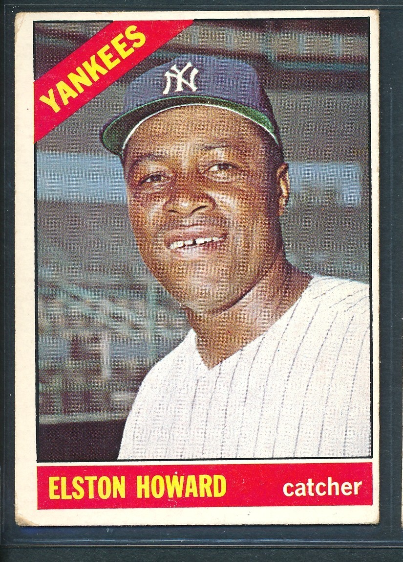 1966 Topps Set Break #405 ELSTON HOWARD Semi-High #, New York Yankees ~ VG-EX