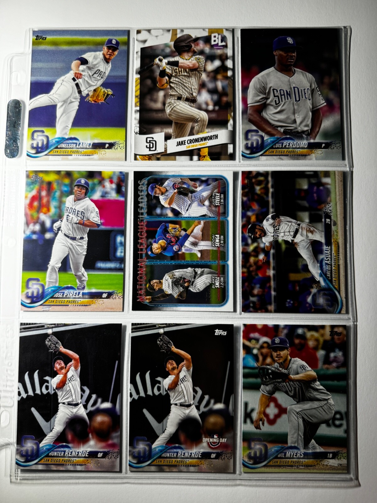 🔥 Topps Baseball – San Diego Padres – 9 card lot / Look at my store 4 more!