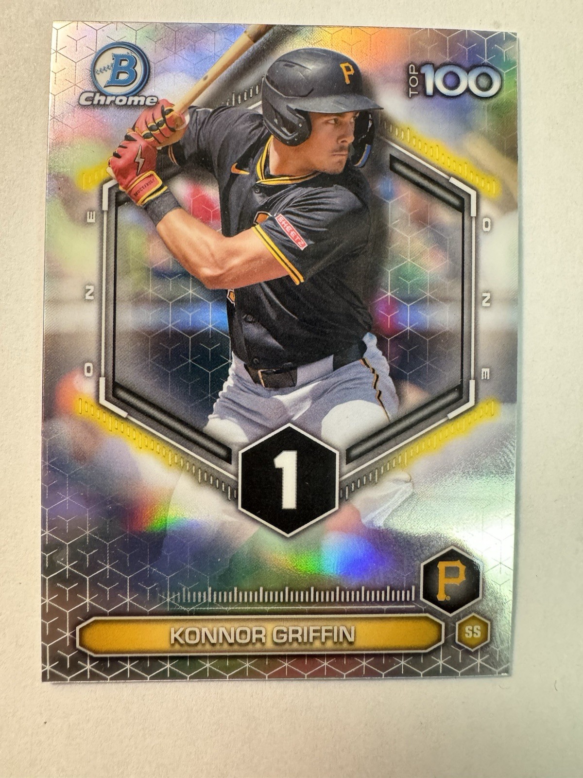 Topps 2026 Bowman Chrome Top 100 Konnor Griffin Pirates #BTP-1 Insert