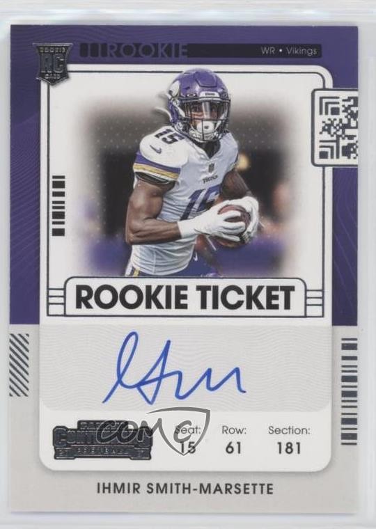 2021 Contenders Ticket RPS Variation Ihmir Smith-Marsette Rookie Auto RC ht1