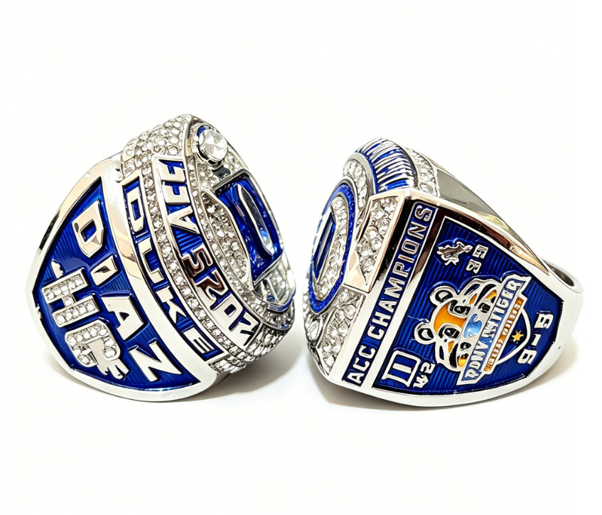 2 PCS 2025 Duke Blue Devils ACC & Sun Bowl Championship Ring Set NCAA Football