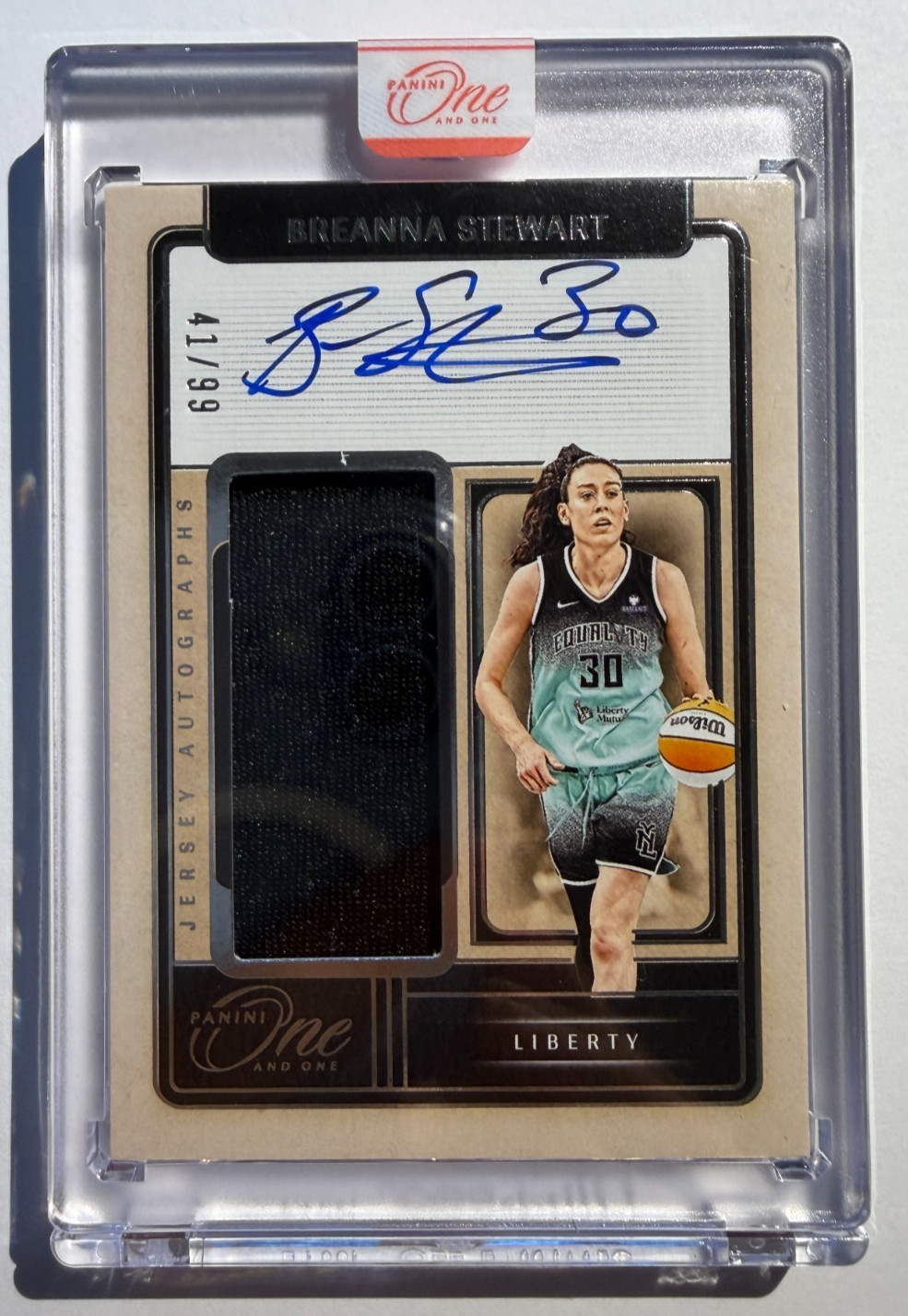 Breanna Stewart (( #/99 Jersey AUTO )) 2026 WNBA One and One JA-BST Autograph