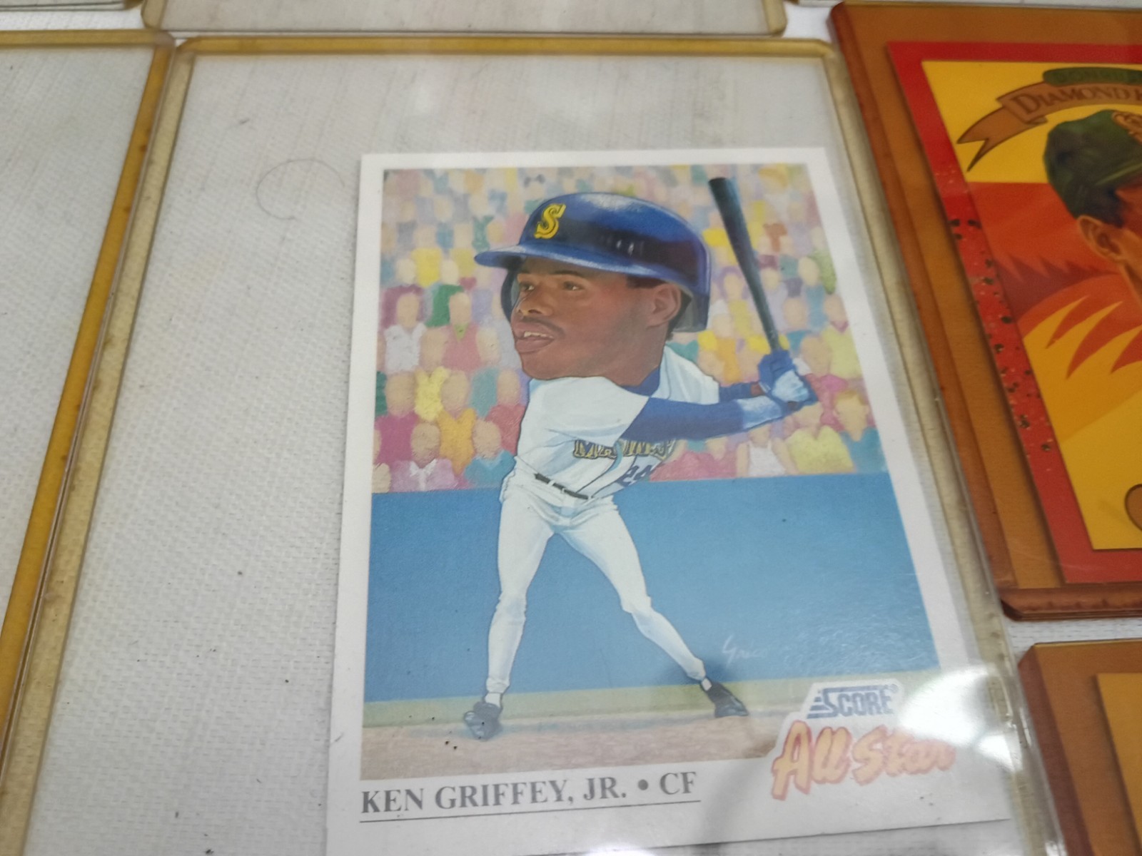 Mixed lot of Ken Griffey Jr Cards in plastic Card Holders – MLB Baseball