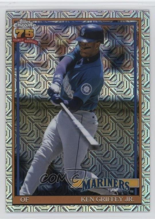 2026 Series 1 1991 Topps Chrome Silver Pack Mojo Ken Griffey Jr #91C-51 HOF 13by