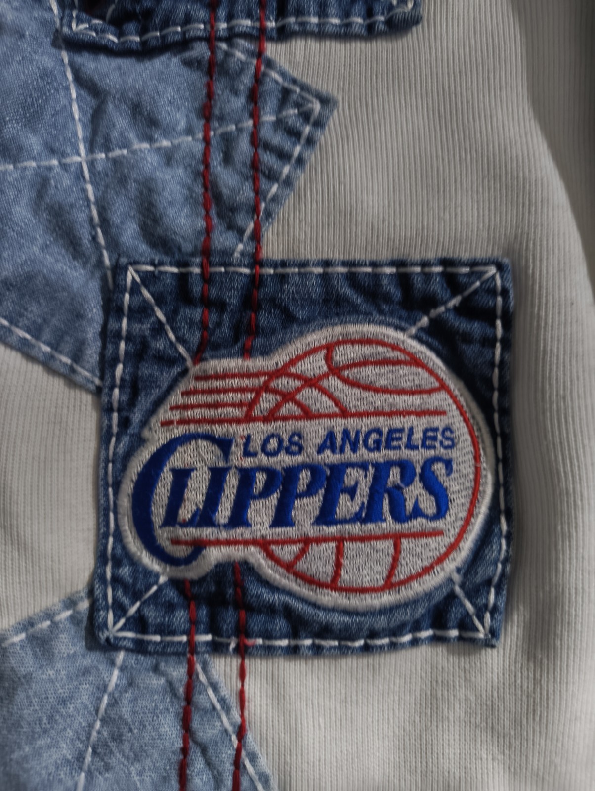 NBA Patch Sweatshirt Vintage Y2K Unk In The Cream Color Way XXL