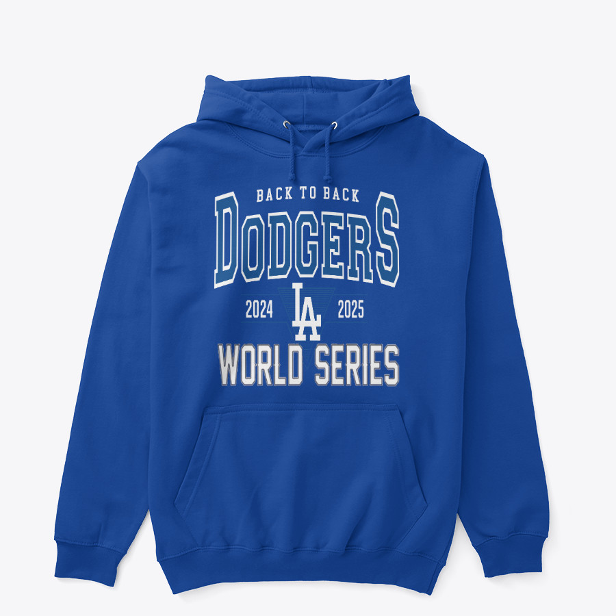 Los Angeles Dodgers World Series Back To Back 2024 2025 navy hoodie / t shirt