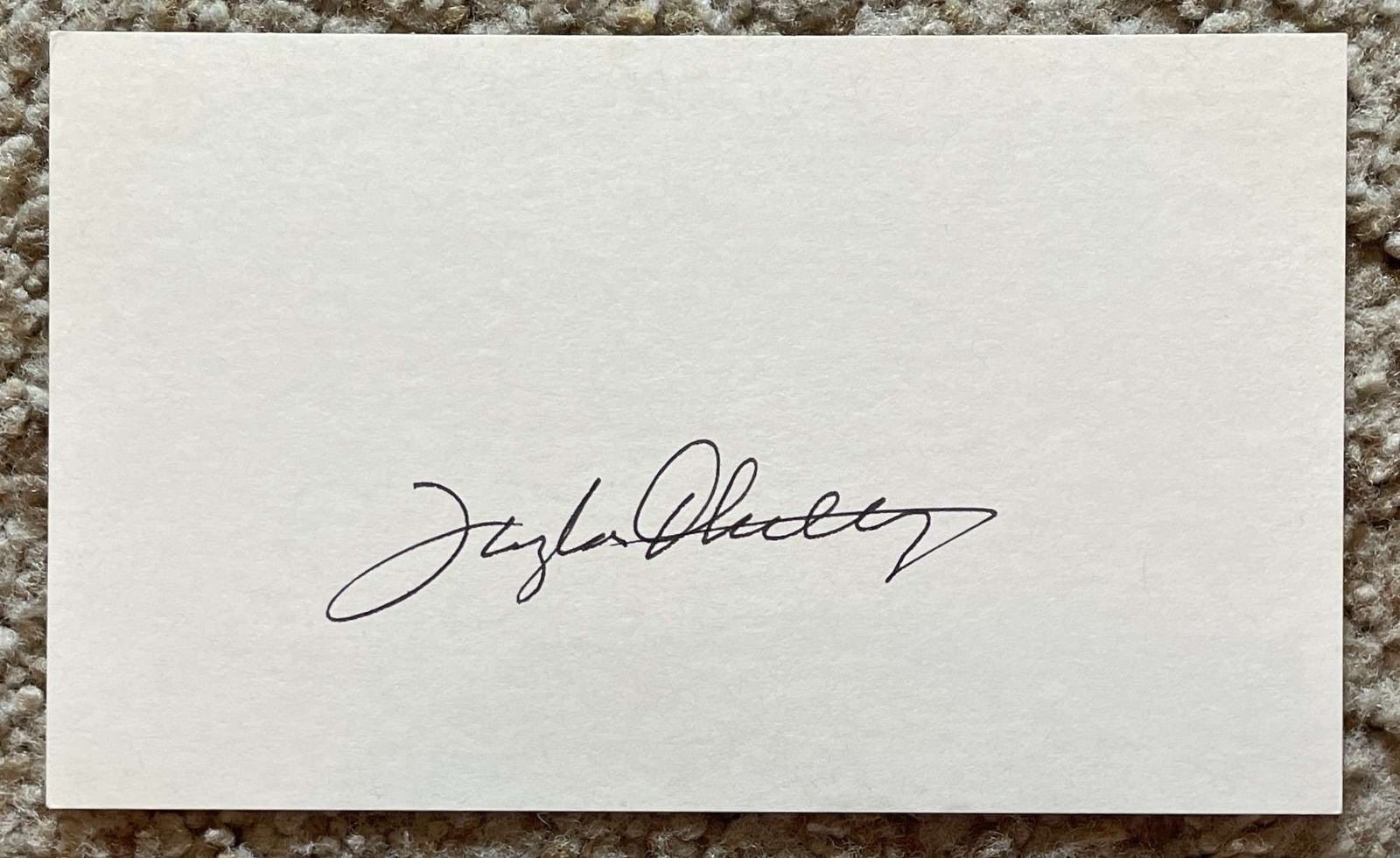 Taylor Phillips signed card – Phillips Cubs dbut 1956