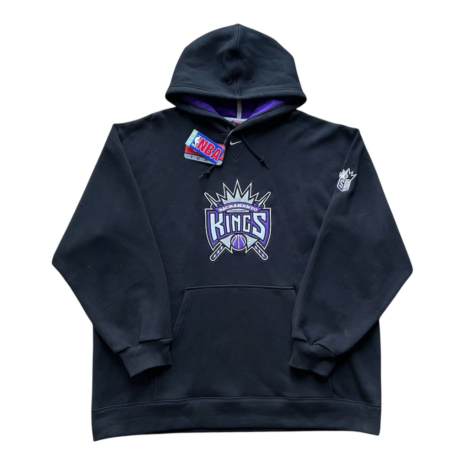 Vintage Sacramento Kings Nike Center Swoosh Hoodie 2001 NWT Deadstock Men’s XXL