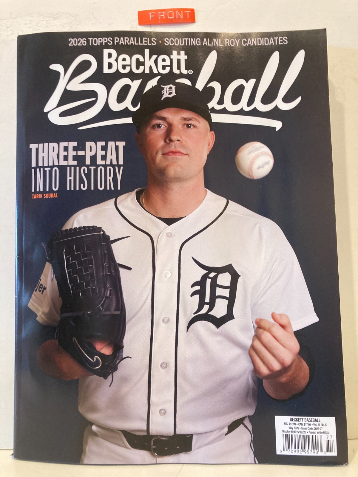 MAY 2026 BECKETT BASEBALL CARD PRICE GUIDE PICTURED TARIK SKUBAL – BRAND NEW