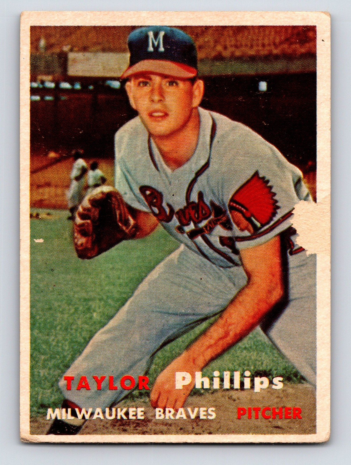 1957 Topps #343 Taylor Phillips