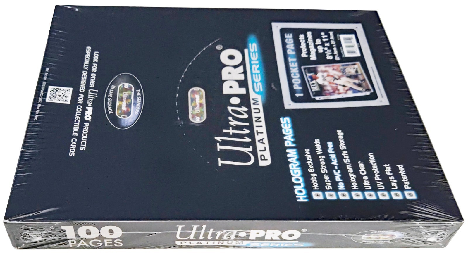 100 Ultra Pro Platinum 1-Pocket 8.5×11 Pages Sheets Protectors Binder 8-1/2″x11″