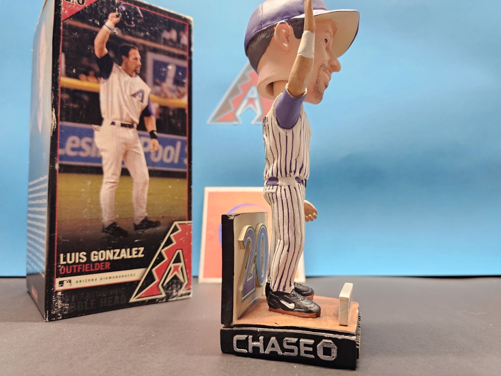 Luis Gonzalez Arizona Diamondbacks MLB 2010 SGA Bobblehead # Retirement