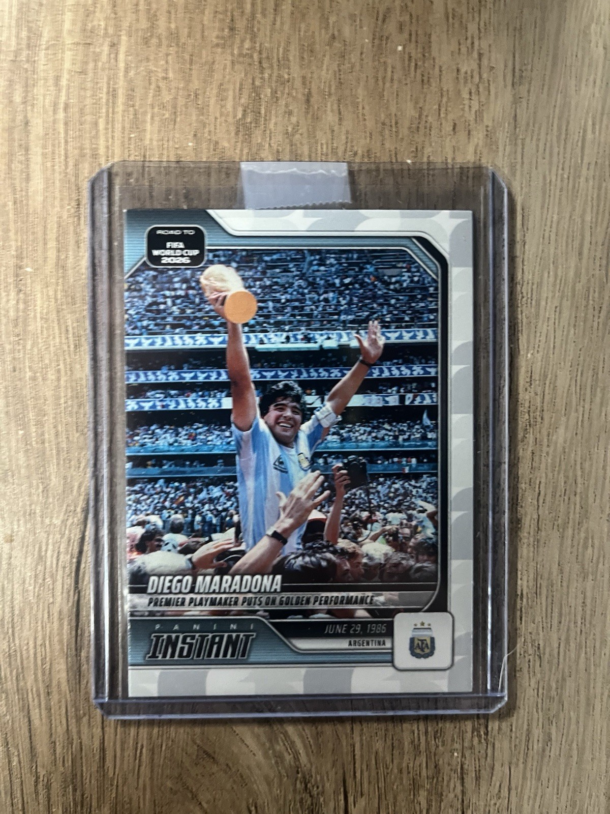 2026 Panini Instant Road To FIFA World Cup Diego Maradona #18 Argentina PR:4562