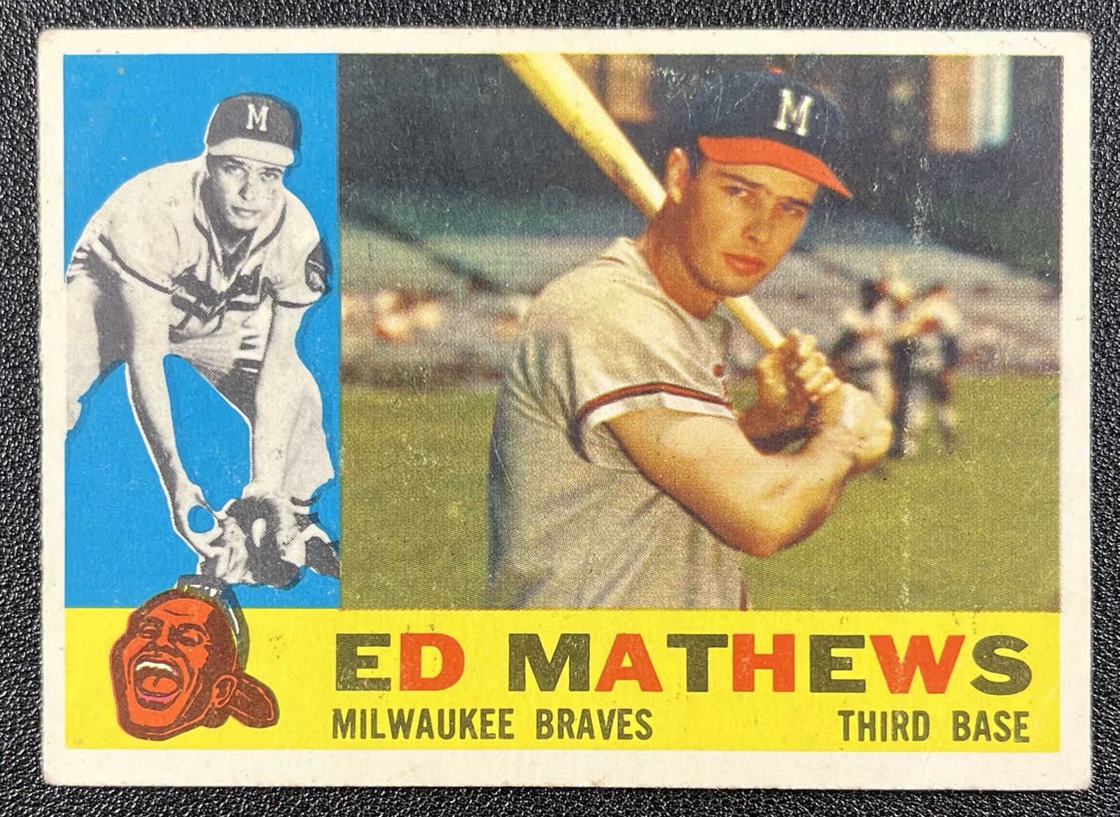 1960 Topps Eddie Ed Mathews #420