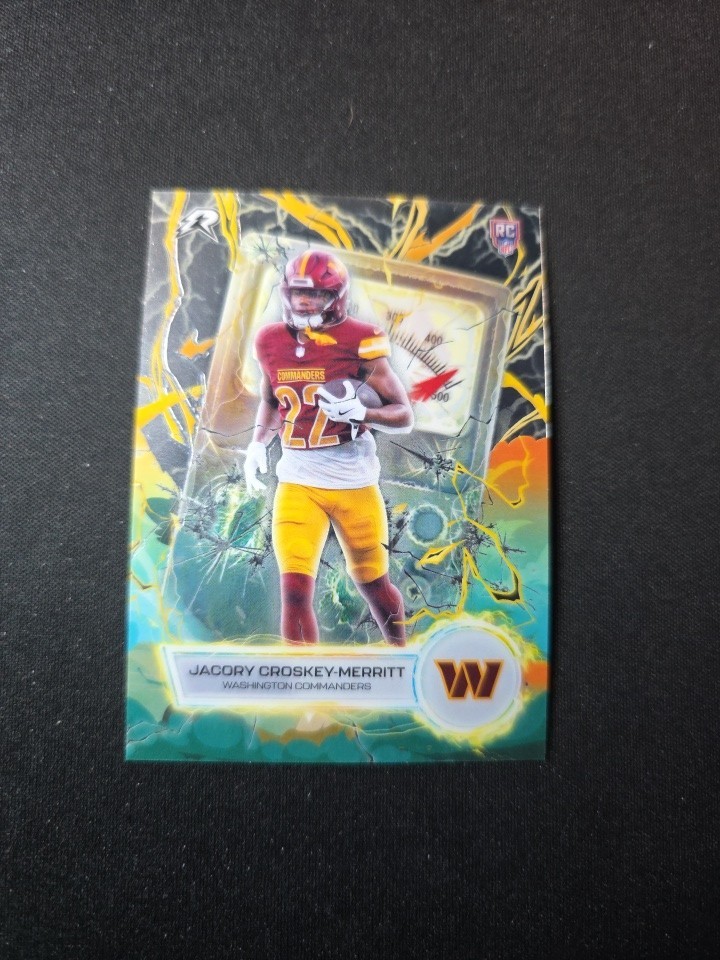 2025-26 Topps Resurgence Voltaic Jacory Croskey-Merritt RC Commanders #VT-7