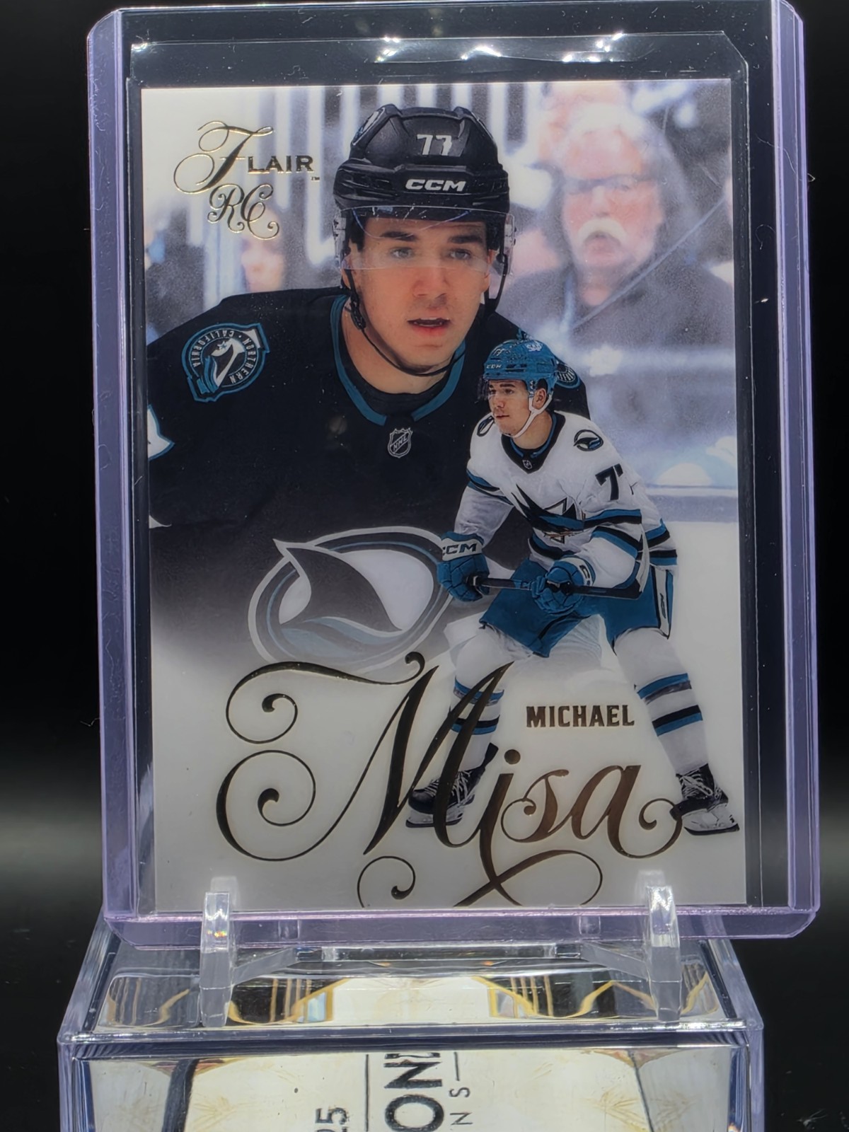 2025-26 Flair #196 Michael MIsa San Jose Sharks Rookie RC
