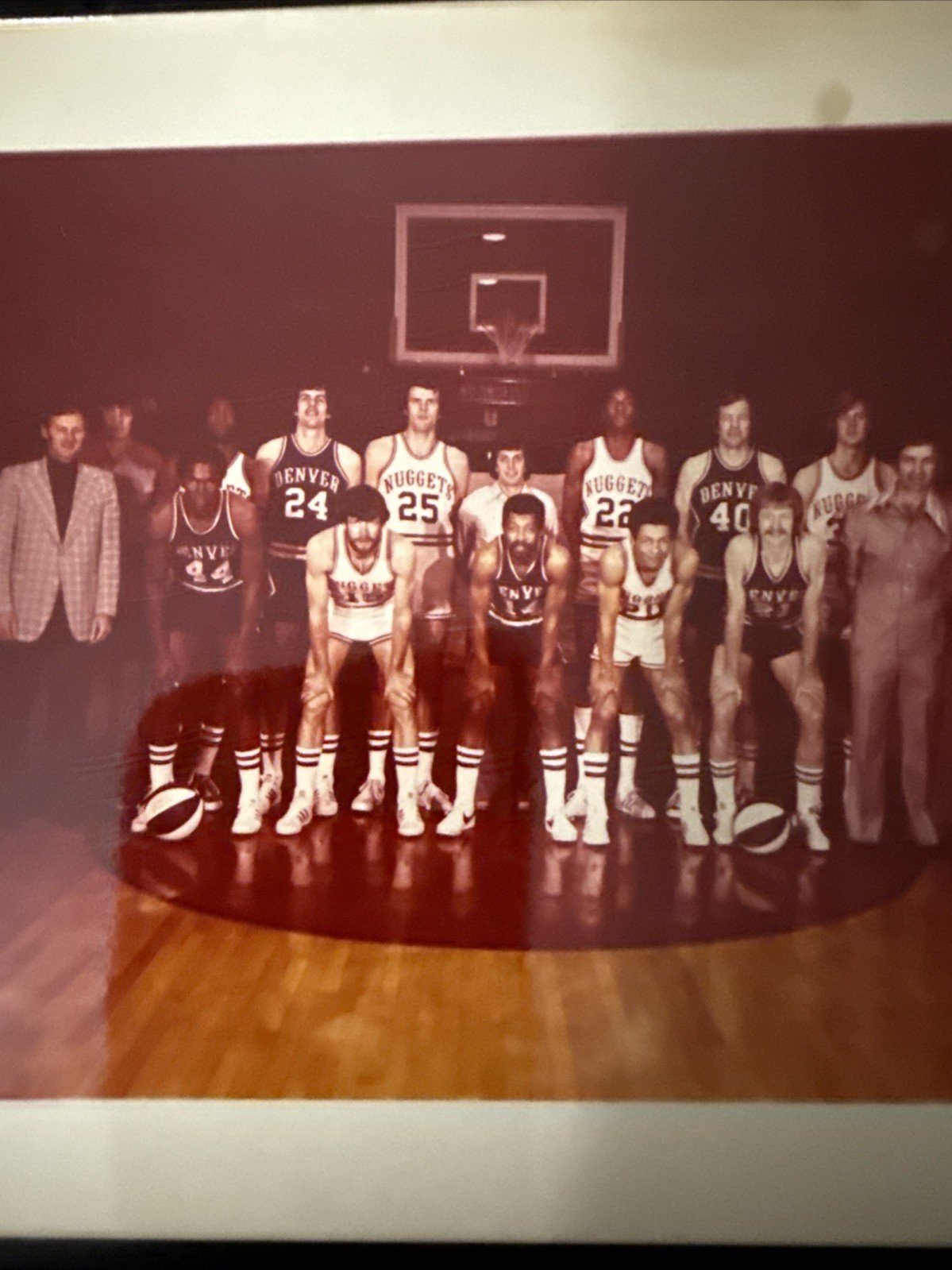 5″ x 6” Original Type 1 Photo Used for 1975 Topps Card Denver Nuggets 321