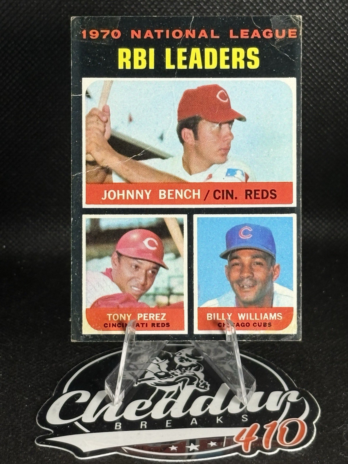 1971 Topps – League Leaders #64 Johnny Bench, Tony Perez, Billy Williams G-VG