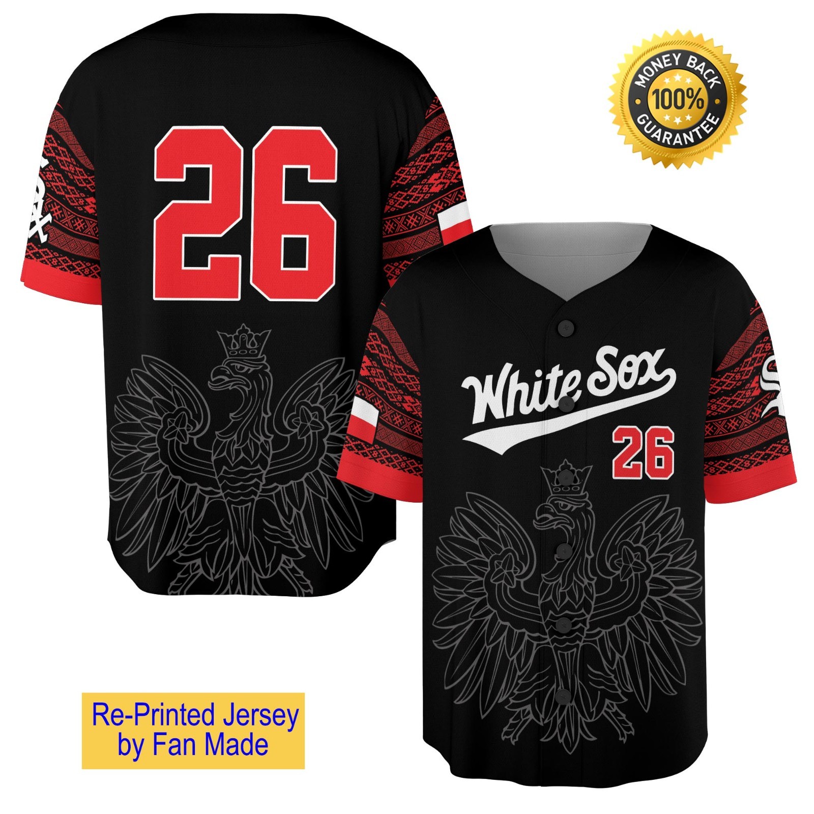 New Arrivals – White Sox Polish Heritage Night Giveaway Jersey – All Size