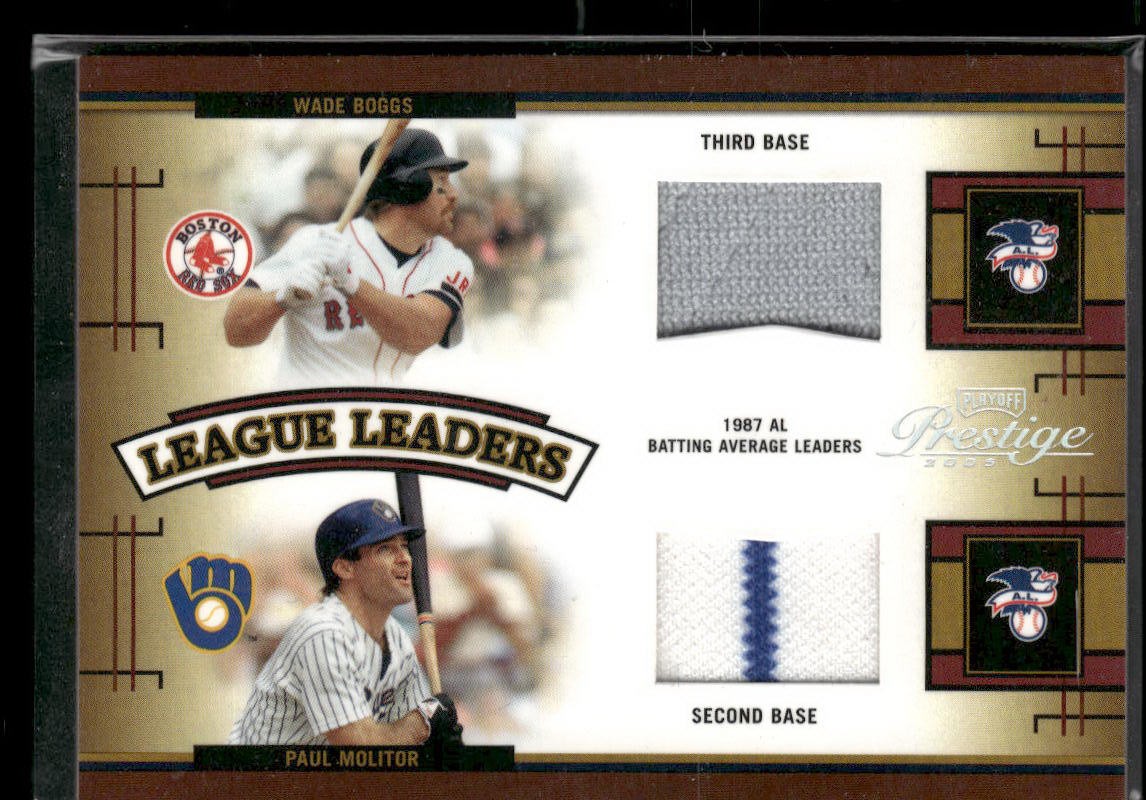 2005 Prestige #LLQ-1 Boggs / Molitor / Trammell / Puckett Quad Jersey #/100