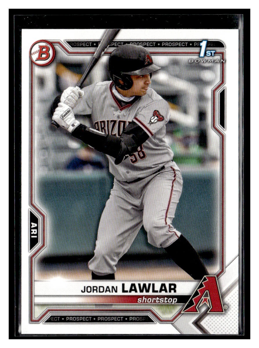 2021 Bowman #BD-194 Jordan Lawlar 1st Arizona