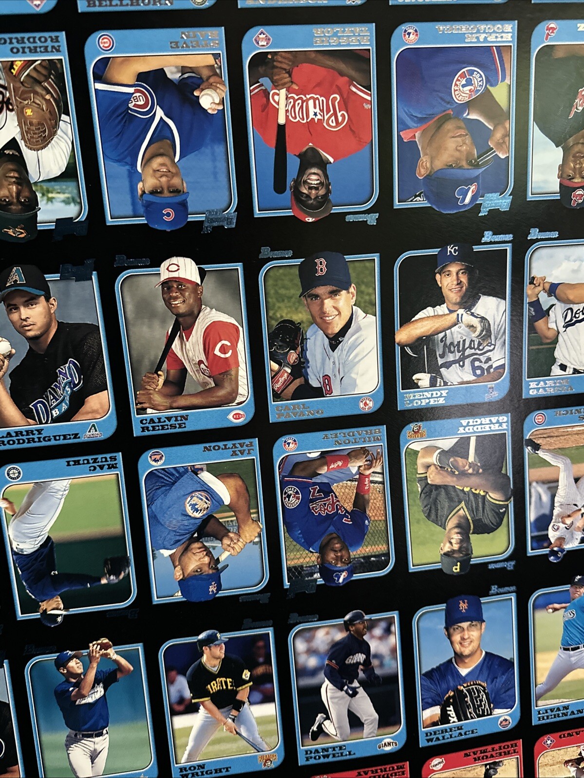 1997 Bowman Baseball Uncut Sheet Adrian Beltre RC Tatis Jeter Ripken MLB Stars