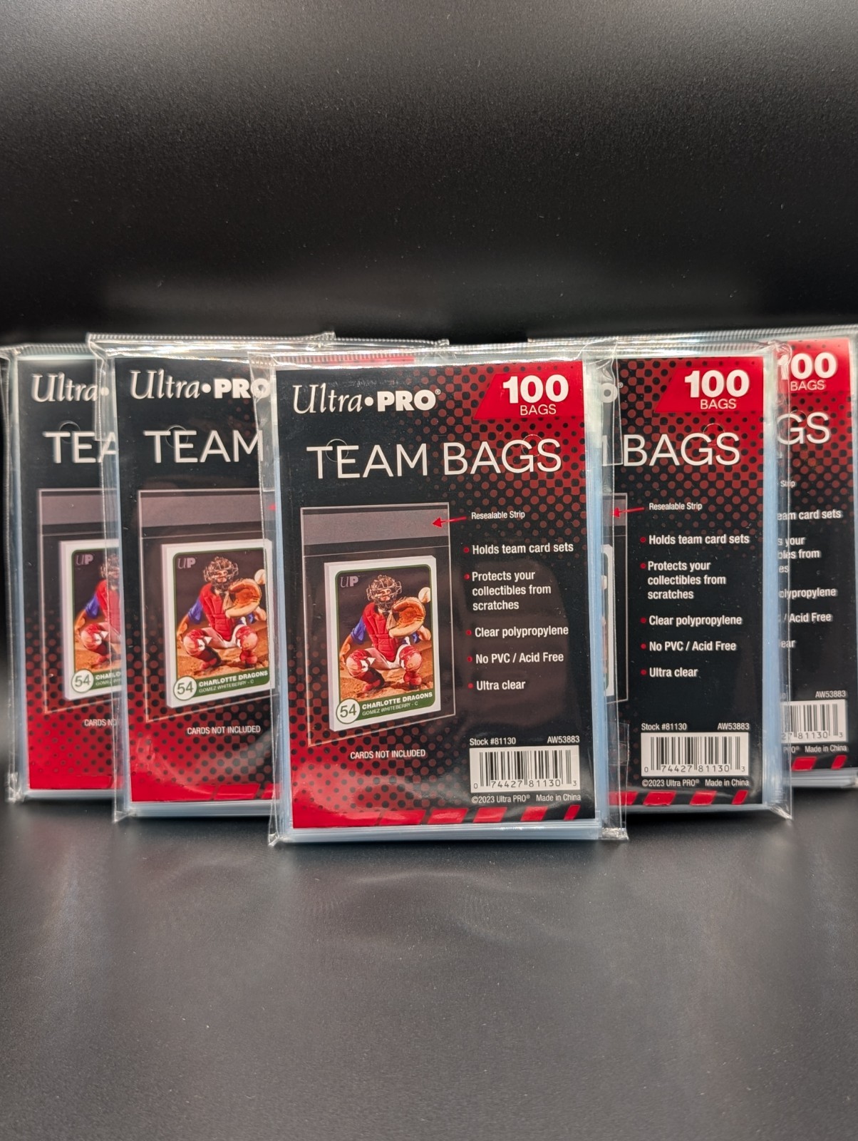 Ultra Pro Resealable Team Bags 5 (x100) Packs for 500 Total Team Bags
