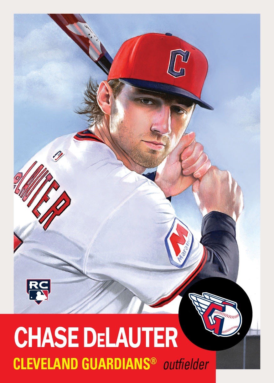 Chase DeLauter 2026 Topps Baseball MLB Living Set #931 – RC Guardians – PRESALE