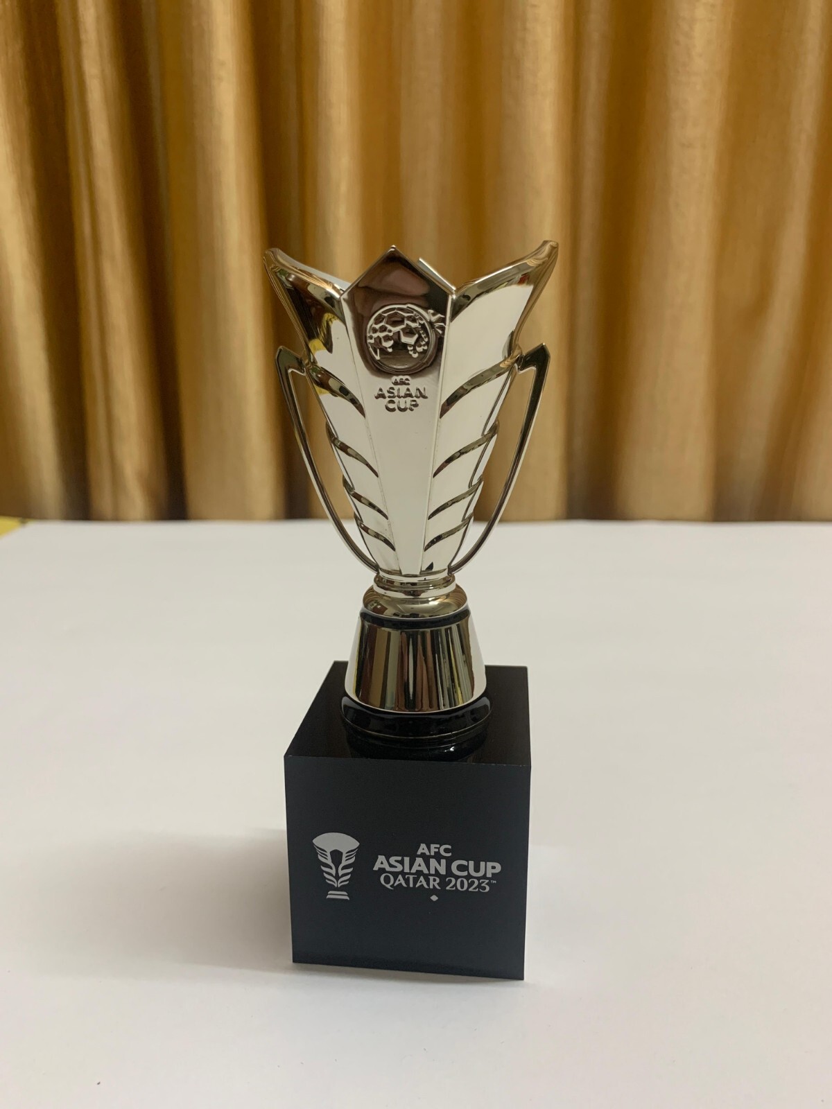 AFC Asian Cup Qatar 2023 100 mm Trophy Replica with Pedestal (Official Product)